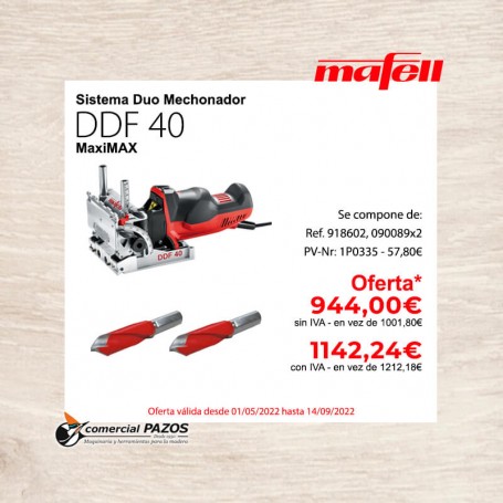 Sistema Duo Mechonador DDF 40 MaxiMAX - 918602 - Promoción Mafell
