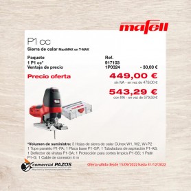 Sierra de calar P 1 cc MaxiMAX en T-MAX - 1P0324 - Promoción Mafell