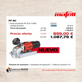 Fresadora de planear PF 80 en el T-MAX - 1P0394 - Promoción Mafell