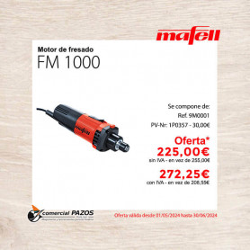 Motor de fresado FM 1000 Mafell - 1P0357 - Promoción Mafell