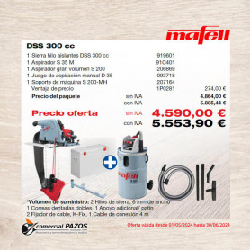 Sierra hilo aislantes DSS 300 cc - 1P0281 - Promoción Mafell
