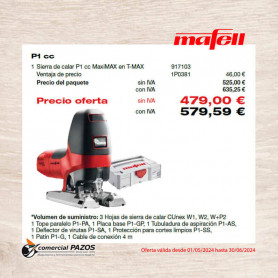 Sierra de calar P1 cc MaxiMAX en T-MAX - 1P0381 - Promoción Mafell
