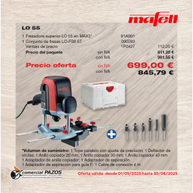 Fresadora superior LO 55 en MAX3 - 1P0427 - Promoción Mafell