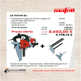 Escopleadora de cadena LS 103/40 Ec completa - 1P0447 - Promoción Mafell - 1