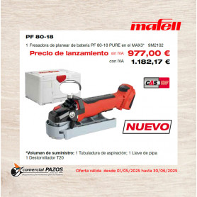 Fresadora de planear de batería PF 80-18 PURE en el MAX3 - 1