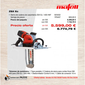 Sierra de cadena de carpintería ZSX Ec / 400 HM - 1P0407 - Promoción Mafell